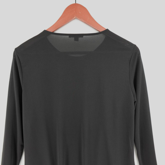 COS Top Womens 10 Black Tiered Tunic Minimalist Corporate Goth Career - Picture 10 of 16